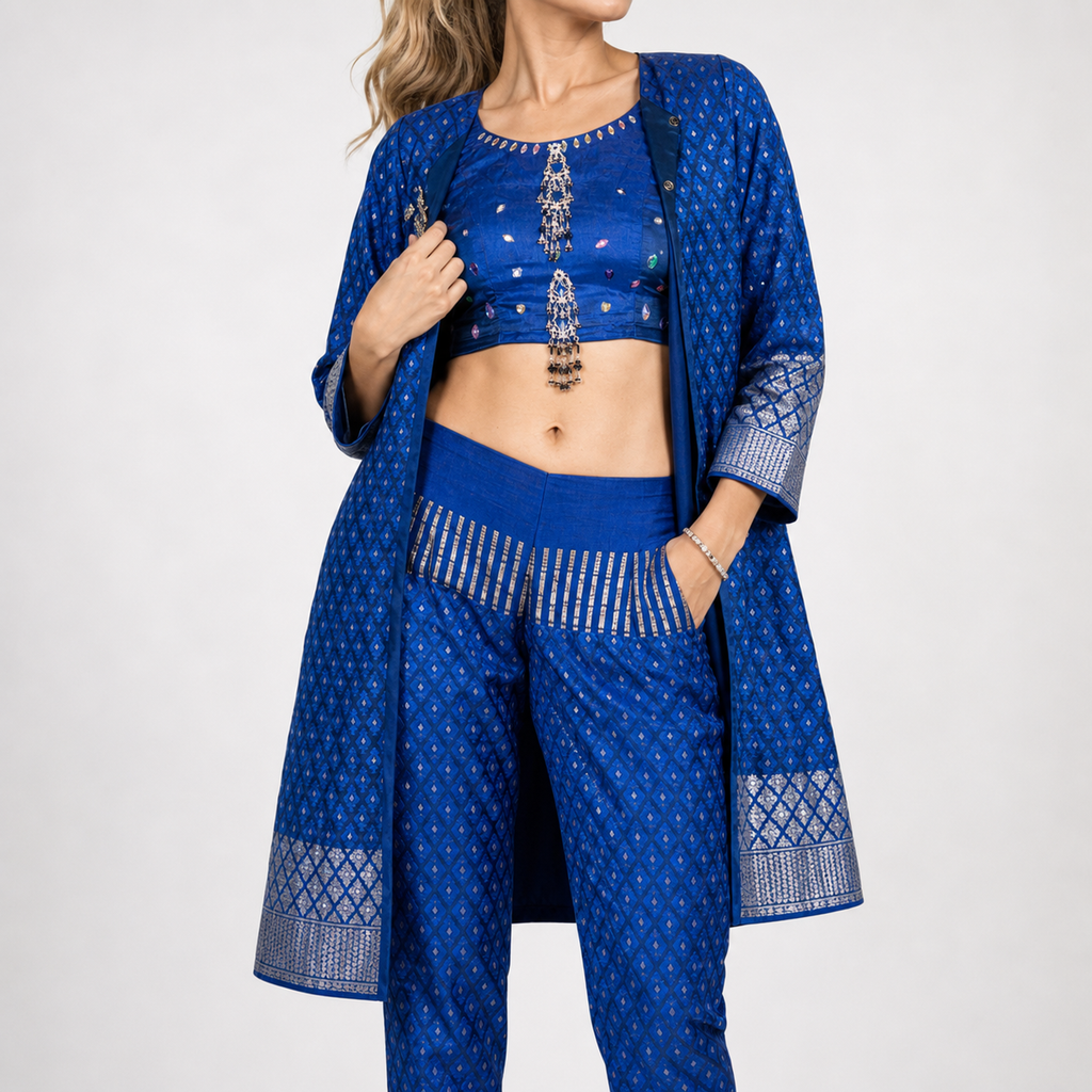 Cobalt Rhythm garment detail view